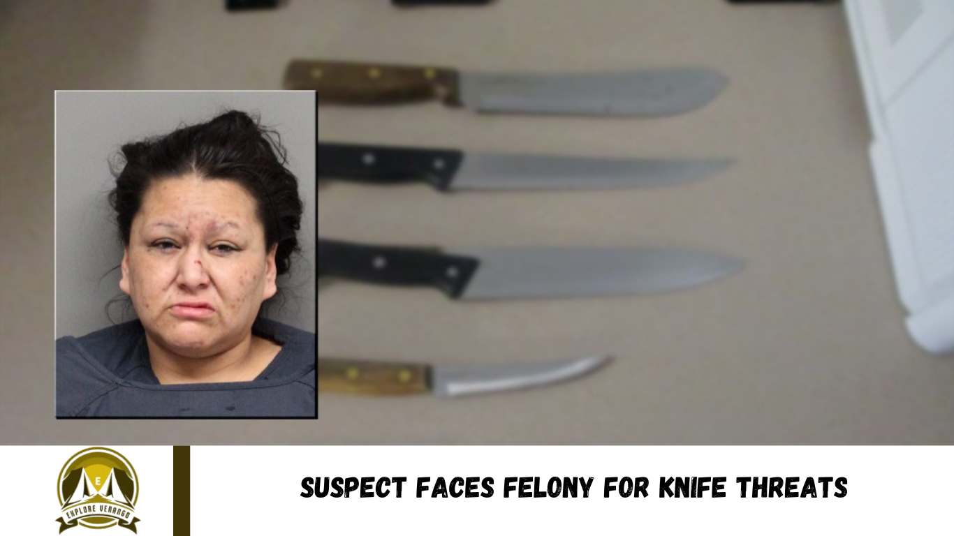 Suspect Faces Felony for Knife Threats